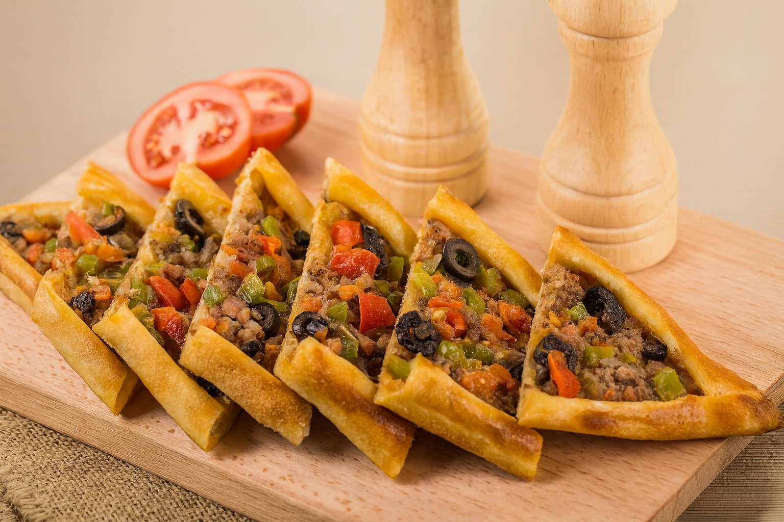 Karışık Sebzeli & Kıymalı Pide